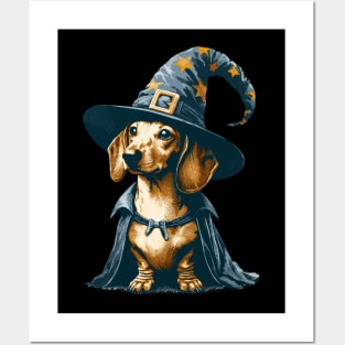 English Cream Dachshund Wizard Posters and Art